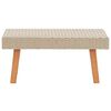 vidaXL Set Divani da Giardino 2 pz con Cuscini in Polyrattan Beige