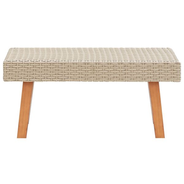 vidaXL Set Divani da Giardino 2 pz con Cuscini in Polyrattan Beige