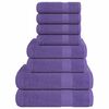vidaXL Set di asciugamani 8 pezzi FROGN Viola 360 g/m&sup2;