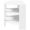 vidaXL MobileTVAngolare Bianco 102x40,5x45cm Legno multistrato