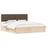 vidaXL Letto con Testiera Rivestita Talpa 200 x 200 cm Pino massello