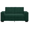 vidaXL Divano a 2 Posti Verde Scuro 160x78x84 cm in Velluto