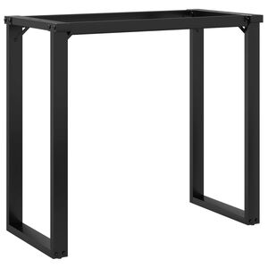 vidaXL Telaio Gambe a O per Tavolo da Pranzo 80x40x73 cm in Acciaio