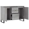 vidaXL Credenza Grigio Sonoma 101,5x35x70 cm in Legno Multistrato