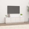 vidaXL Mobile Porta TV Bianco 140x40x40 cm in Legno Massello di Pino