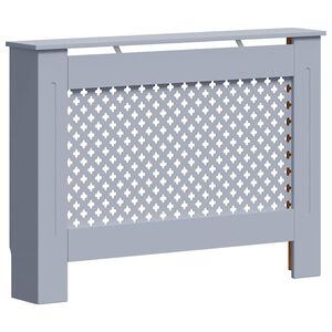 vidaXL Copertura per Radiatore Antracite 112x19x81 cm in MDF