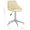 vidaXL Sedie da Pranzo Girevoli 4 pz Crema in Similpelle