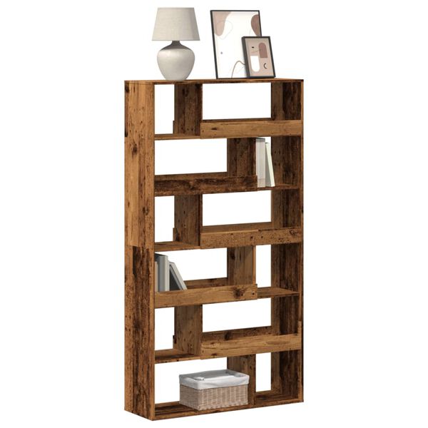 vidaXL Libreria Legno Antico 100x33x187,5 cm in Truciolato