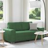 vidaXL Divano Divanetto Verde Scuro 180x77x82cm Tessuto di Velluto a Coste