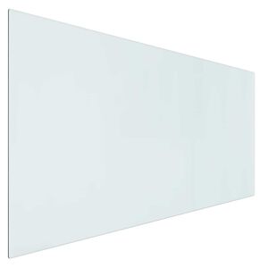 vidaXL Piastra in vetro per camino Trasparente 120 x 60 cm Vetro