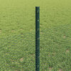 vidaXL Recinzione con Posto Verde 0,5 x 10 m Acciaio e PVC