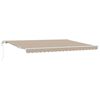 vidaXL Tenda retrattile Beige 450 &times; 300 cm Tessuto e Alluminio