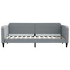vidaXL Divano Letto con Materasso Grigio Chiaro 80x200 cm in Tessuto
