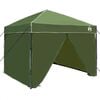 vidaXL Tenda Gazebo 243 x 243 x 251 cm Verde Tessuto