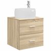 vidaXL Mobile Lavabo da Parete Rovere Sonoma 49,5 x 44,5 x 66 cm