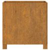 vidaXL Fioriere con Gambe 2pz Ruggine 40x40x40 cm Acciaio Corten