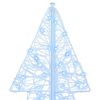 vidaXL Albero di Natale con 160 LED Bianco Freddo 150 cm Acrilico
