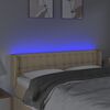vidaXL Testiera a LED Crema 147x16x78/88 cm in Tessuto