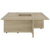 vidaXL Tavolino Salotto Rovere Sonoma 79,5x79,5x30cm Legno Multistrato