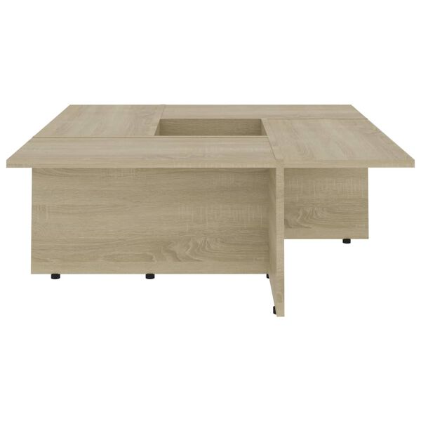 vidaXL Tavolino Salotto Rovere Sonoma 79,5x79,5x30cm Legno Multistrato