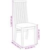 vidaXL Sedie da Pranzo con Cuscini 2 pz Bianco Legno Massello di Hevea