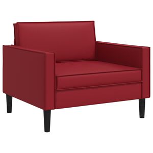 vidaXL Poltrona XL Borgogna Similpelle