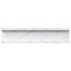vidaXL Scaffale da parete 4 pcs Marmo Bianco 40 x 9 x 3 cm