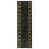vidaXL Tappeto Runner FLORNES Tessuto Verde PP 7 mm