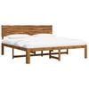 vidaXL Letto matrimoniale con testiera ROSTOCK Naturale 180 x 200 cm