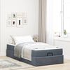vidaXL Struttura letto con materasso 2 pcs Grigio Sfumato Velluto