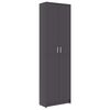vidaXL Armadio da Corridoio Grigio 55x25x189 cm Legno Multistrato
