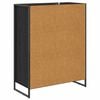 vidaXL Mobile per scarpe con porta Rovere Nero 79 x 36 x 100 cm