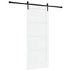 vidaXL Porta scorrevole Bianco e Nero 83 x 202 cm