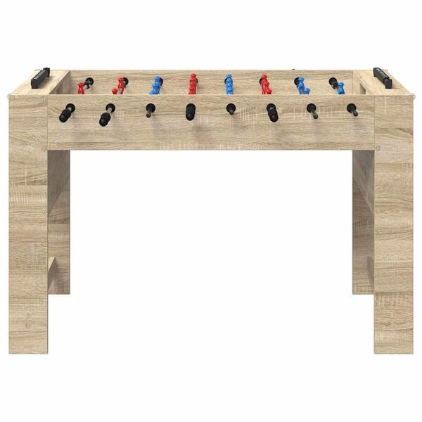 vidaXL Tavolo da Foosball Rovere Sonoma 125 x 60,5 x 80 cm