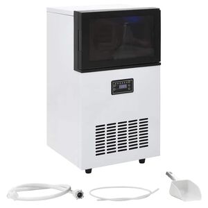 vidaXL Macchina per il Ghiaccio da Nera 45 kg/24 h