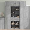 vidaXL Credenza Grigio Sonoma 70x42,5x185 cm in Legno Multistrato