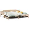 vidaXL Divano Letto con Letto Estraibile 90x190 cm Legno Massello Pino