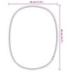 vidaXL Specchio da Parete Argento 40x30 cm