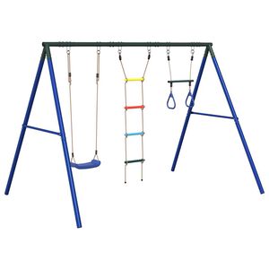 vidaXL Set Gioco da Esterno con Altalena,Trapezio e Scala