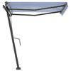 vidaXL Tenda da Sole Retrattile Manuale 300x250 cm Blu e Bianca