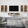 vidaXL Set di Mobili Porta TV 6 pz Rovere Sonoma in Legno Multistrato