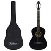 vidaXL Chitarra Classica per Principianti con Custodia Nera 4/4 39