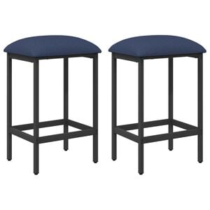 vidaXL Sgabello da bar 2 pz Blu 40 x 32 x 64 cm Legno ingegnerizzato