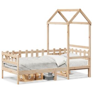 vidaXL Dormeuse con Tetto 80x200 cm in Legno Massello di Pino