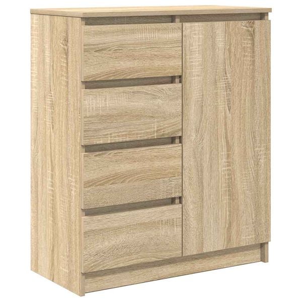 vidaXL Credenza con Cassetti Rovere Sonoma 71x35x84 cm in Truciolato