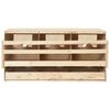 vidaXL Casetta Cova per Galline 3 Scomparti 72x33x38 cm Legno di Pino