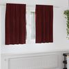 vidaXL Tende oscuranti 2 pcs Rosso Vino 140 x 140 cm Velluto
