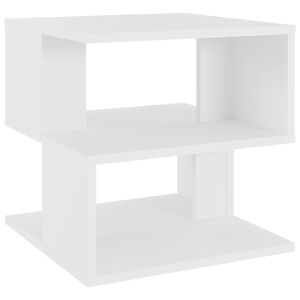 vidaXL Tavolino Bianco 40x40x40 cm in Legno Multistrato
