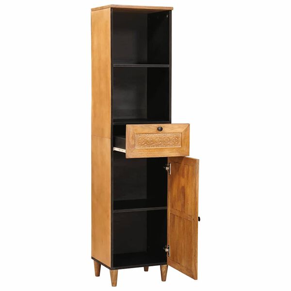 vidaXL Mobile da Bagno con cassetto Marrone Chiaro 38 x 33 x 160 cm