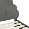 vidaXL Struttura letto bambini con testata Grigio scuro 90 x 190 cm